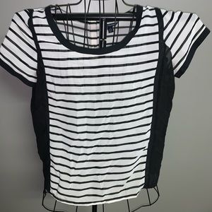 Black & White striped blouse